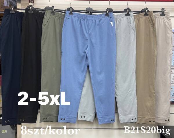 Spodnie damskie Roz 2XL-5XL, Mix Kolor Paczka 8 szt